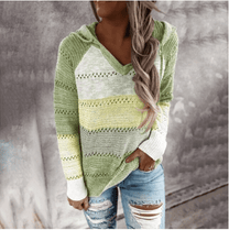 Women&#39;s Hooded Pullover Sweater