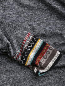 Women&#39;s Hooded Pullover With Tribal Pattern