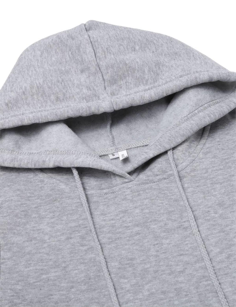 Women&#39;s Hooded Sweatshirt Dress With Pockets