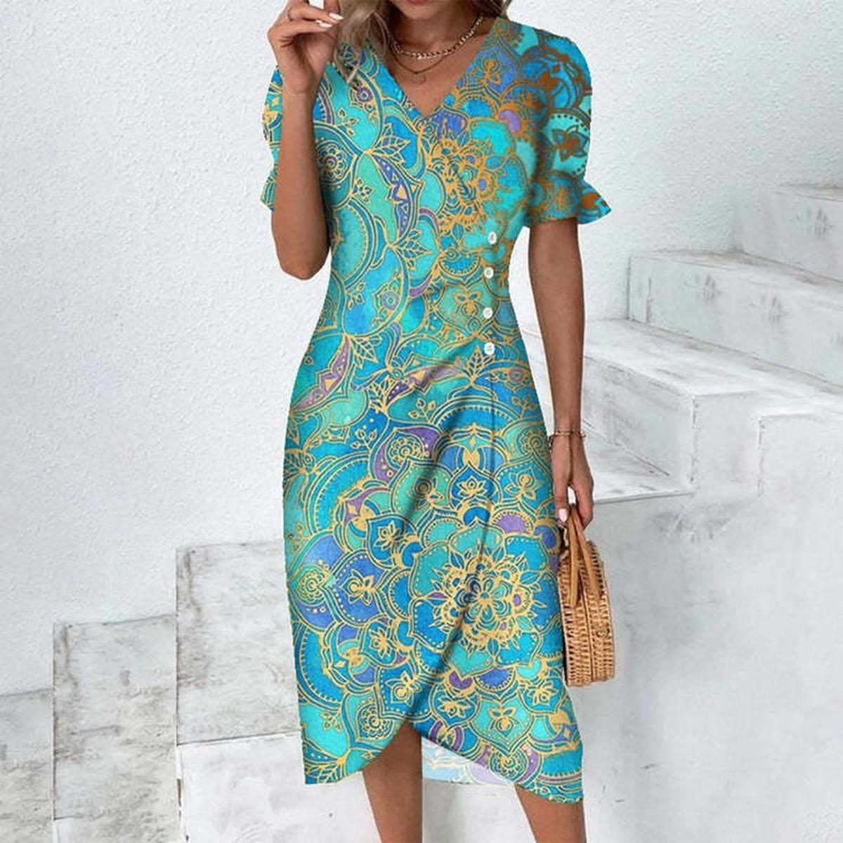 Women&#39;s Knee-Length Summer Dress