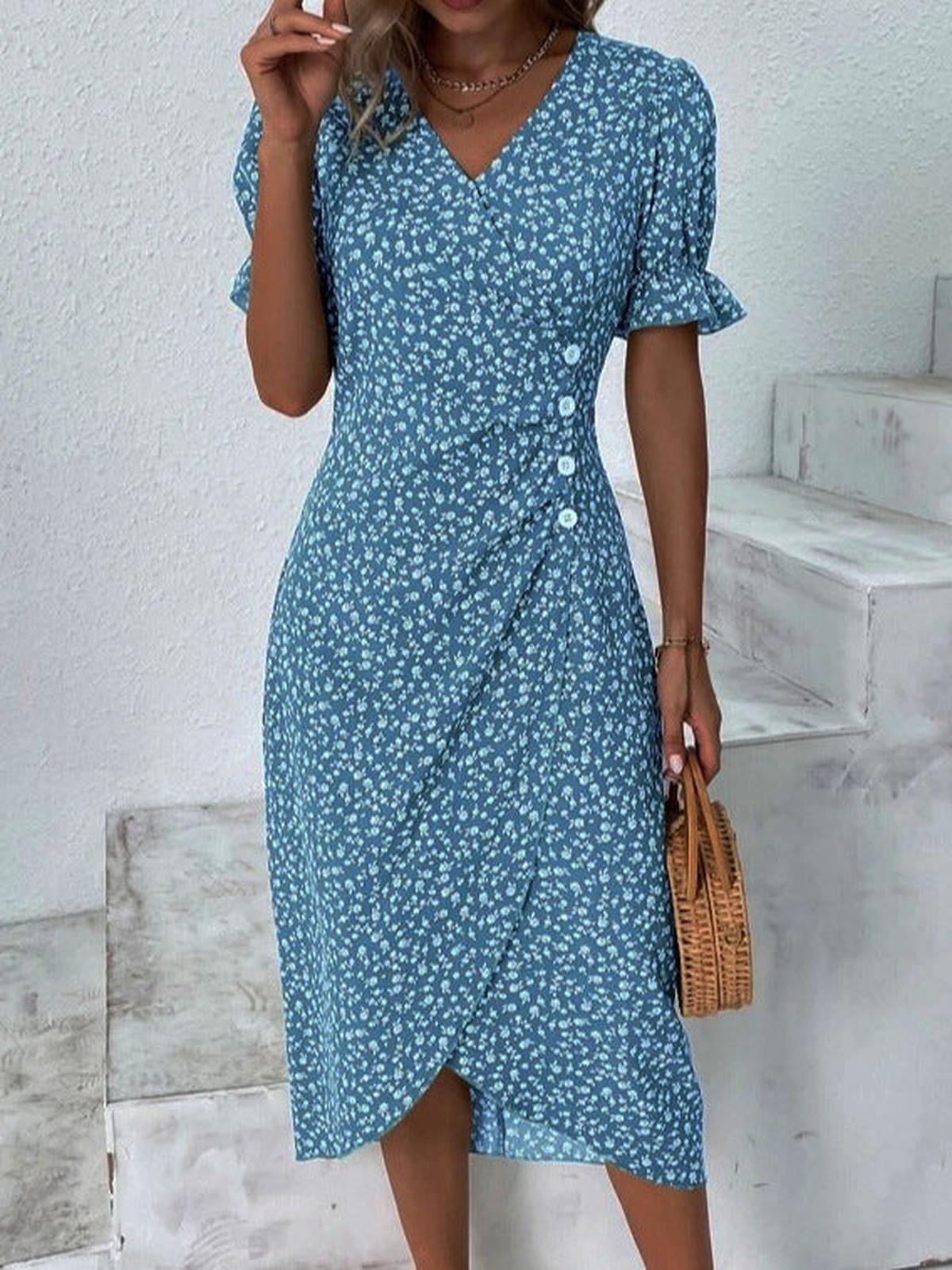 Women&#39;s Knee-Length Summer Dress