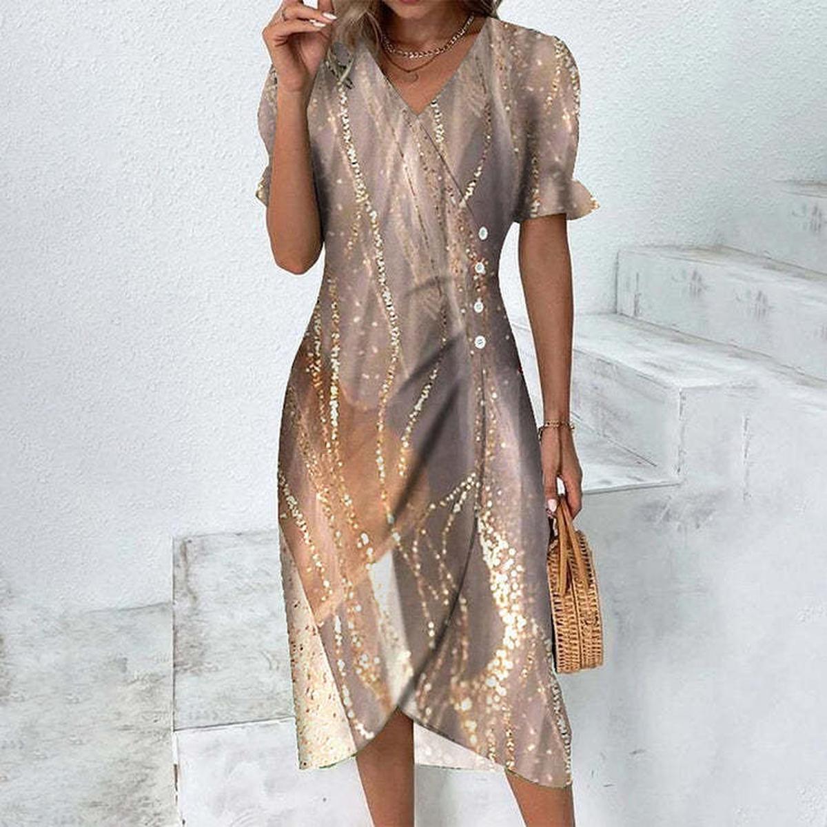 Women&#39;s Knee-Length Summer Dress