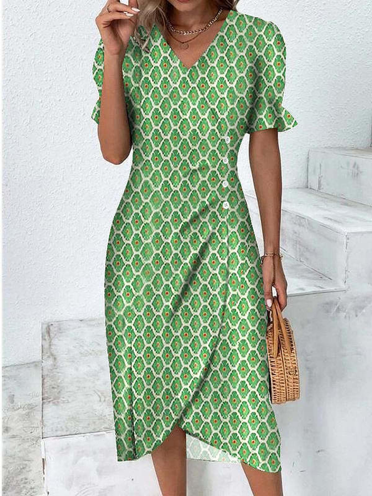 Women&#39;s Knee-Length Summer Dress