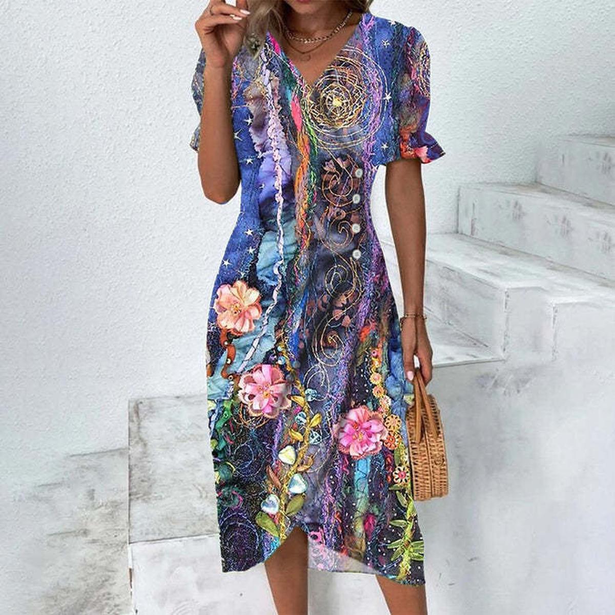 Women&#39;s Knee-Length Summer Dress