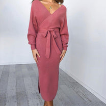 Women&#39;s Knit Dress Figure-Hugging Elegant Design