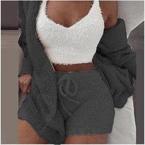 Women&#39;s Knit Fleece Three Piece Set