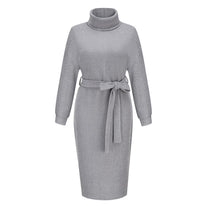 Women&#39;s Knit Pullover Midi Sweater Dress