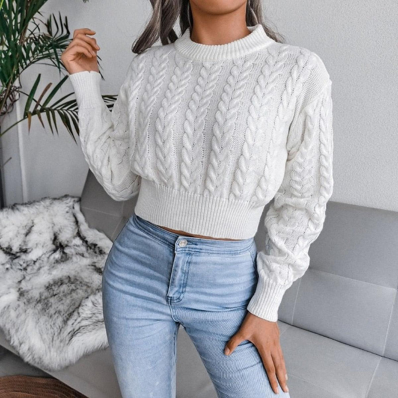 Women&#39;s Knit Sweater Elegant Warm Pullover