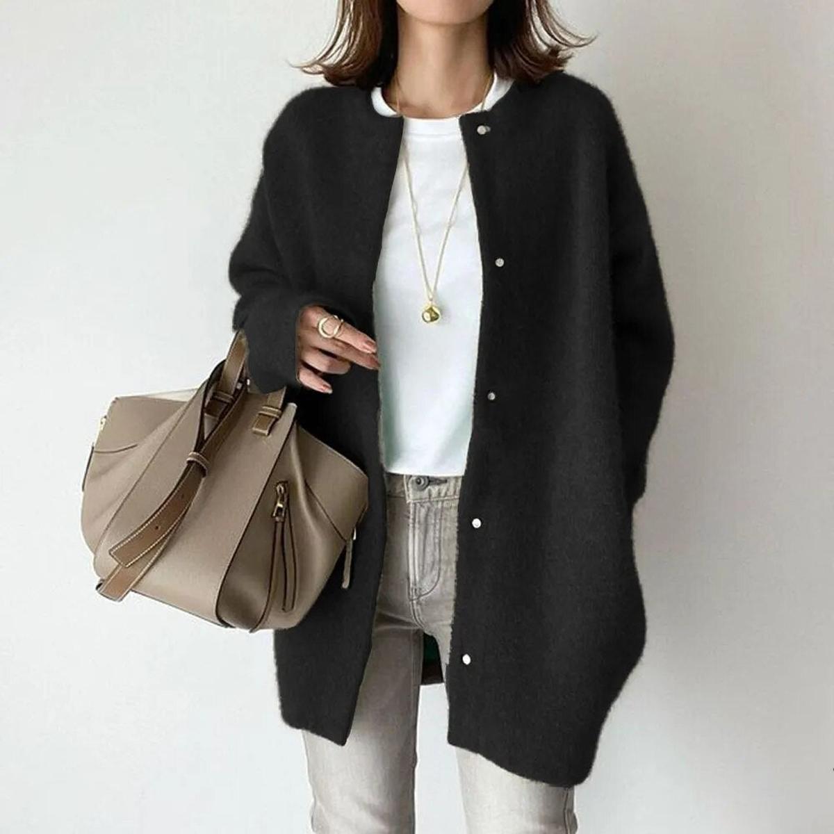 Women&#39;s Knitted Button Cardigan Sweater