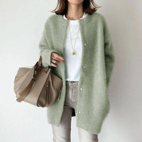 Women&#39;s Knitted Button Cardigan Sweater