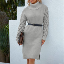 Women&#39;s Lace-Accented Knit Dress