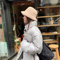 Women&#39;s Lambswool Bucket Hat - Warm Outdoor Panama Hat