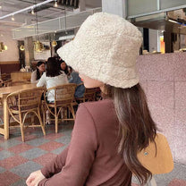 Women&#39;s Lambswool Bucket Hat - Warm Outdoor Panama Hat