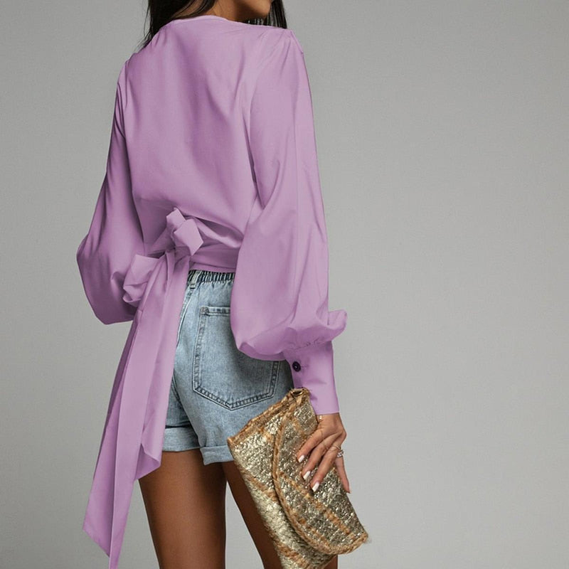 Women&#39;s Lantern Sleeve Blouse Spring 2025 Collection