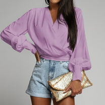 Women&#39;s Lantern Sleeve Blouse Spring 2025 Collection