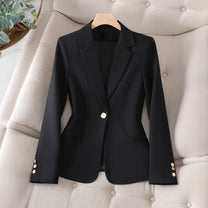 Women&#39;s Lapel Collar Slim Fit Blazer