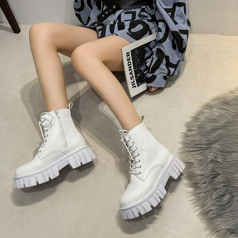 Women&#39;s Leather Ankle Boots