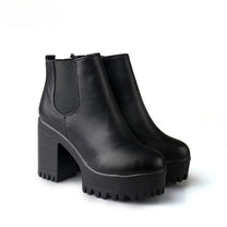 Women&#39;s Leather Ankle Boots With Side Zipper
