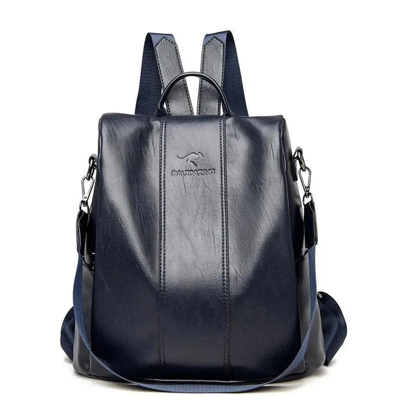Women&#39;s Leather Rucksack With Durable PU Leather And Soft Straps