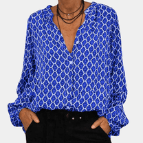 Women&#39;s Lightweight Breathable Button-Down Blouse