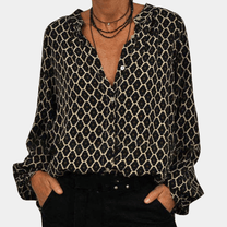 Women&#39;s Lightweight Breathable Button-Down Blouse