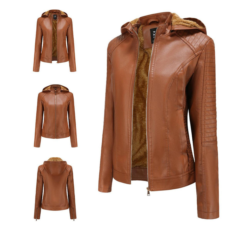 Women&#39;s Lightweight Detachable Hooded Jacket