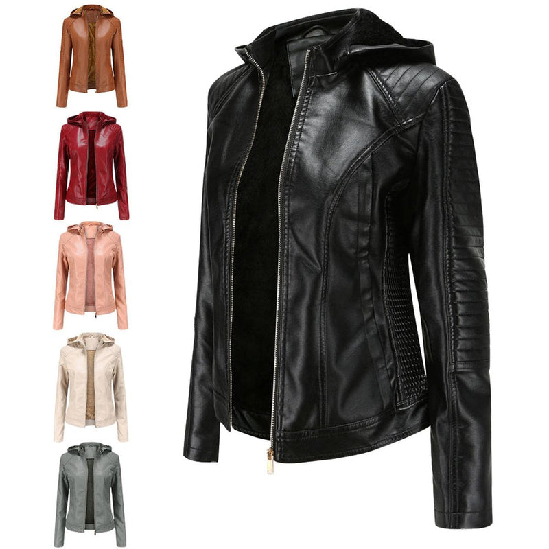 Women&#39;s Lightweight Detachable Hooded Jacket