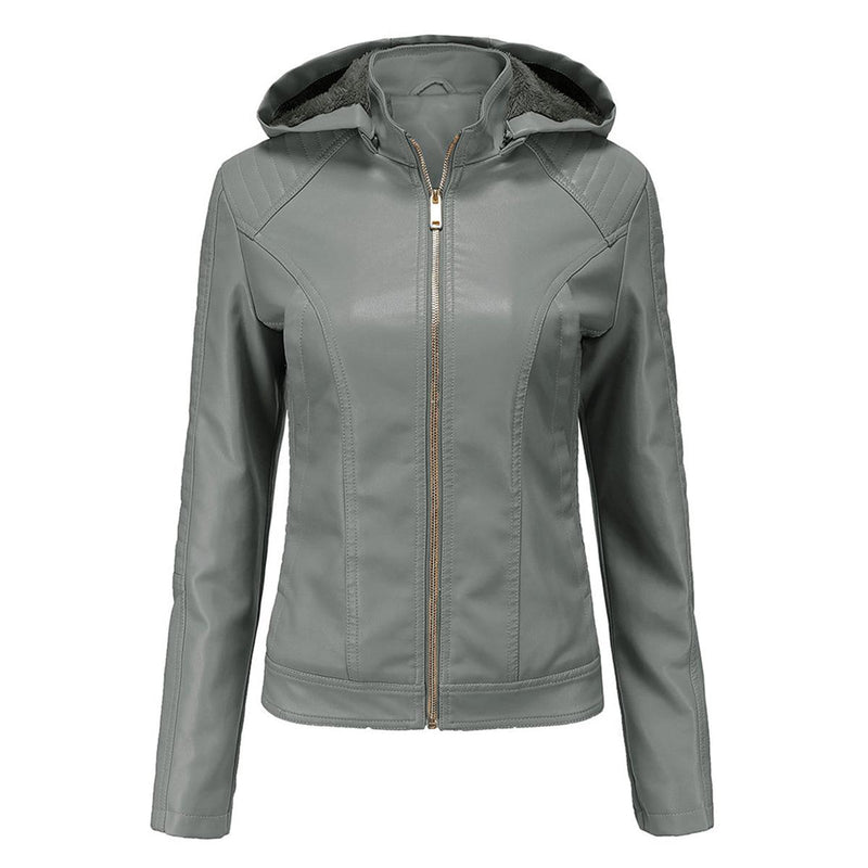 Women&#39;s Lightweight Detachable Hooded Jacket