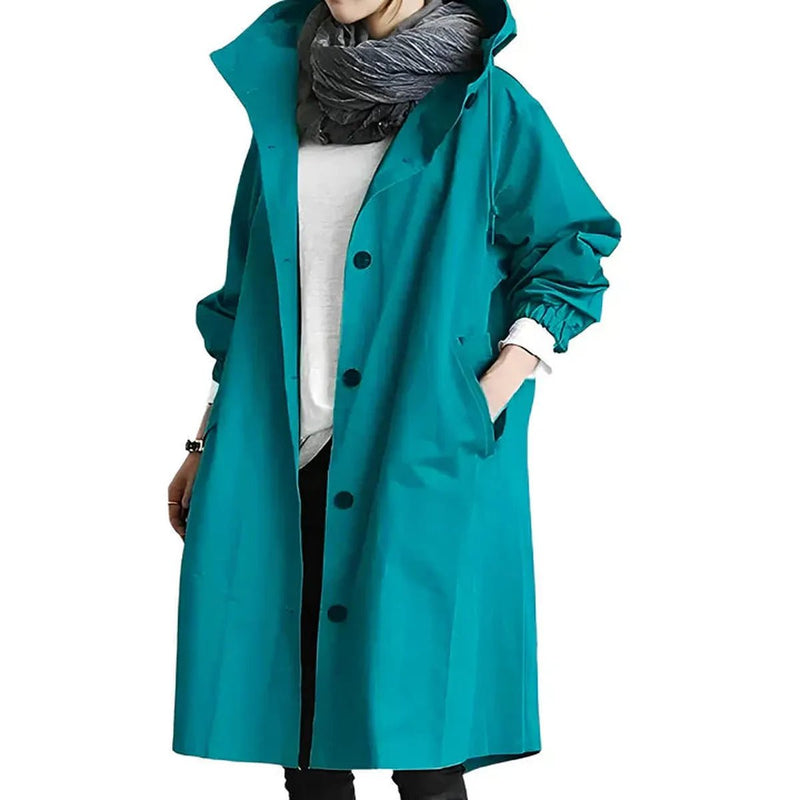Women&#39;s Lightweight Hooded Waterproof Windbreaker Jacket