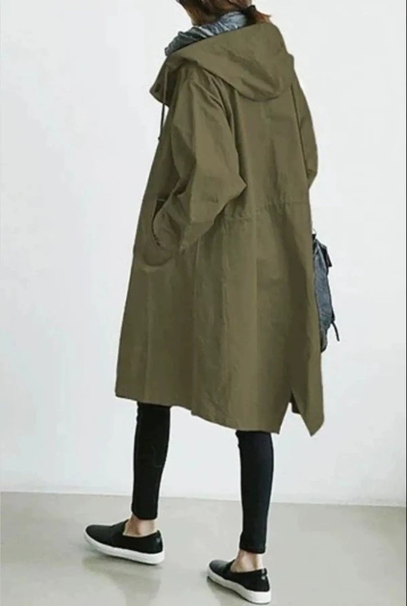 Women&#39;s Lightweight Hooded Waterproof Windbreaker Jacket