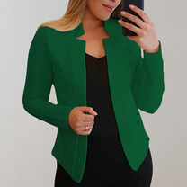 Women&#39;s Lightweight Lapel Collar Blazer