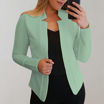 Women&#39;s Lightweight Lapel Collar Blazer