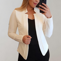 Women&#39;s Lightweight Lapel Collar Blazer