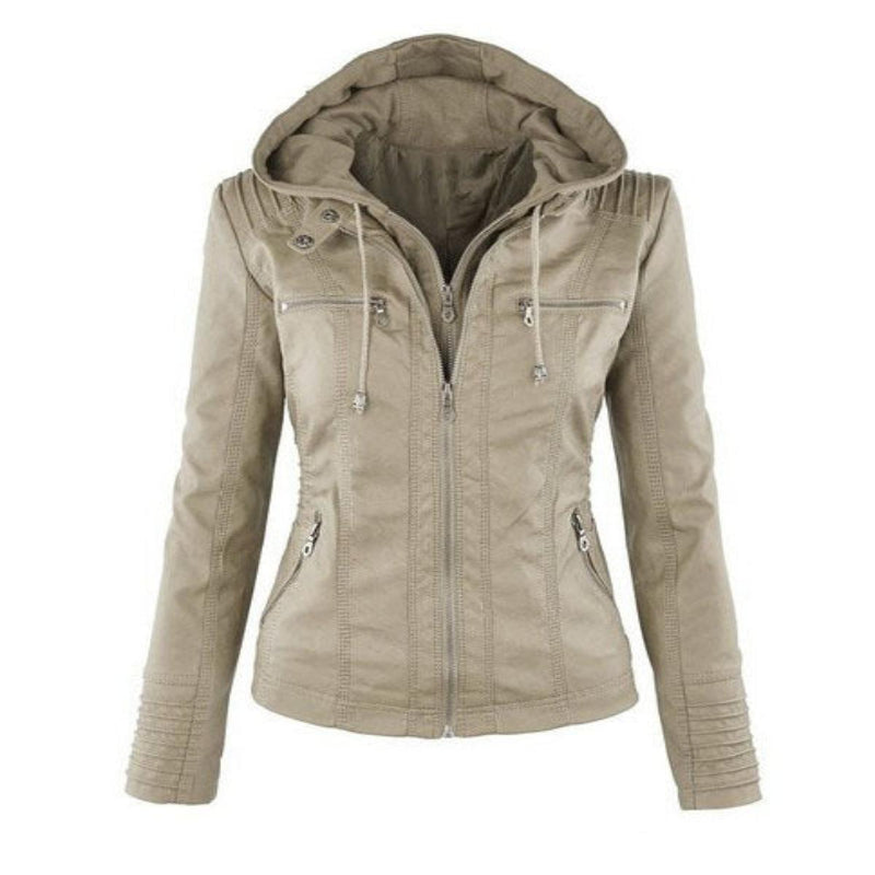Women&#39;s Lightweight Leather Summer Jacket
