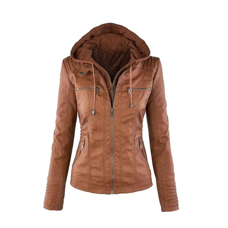 Women&#39;s Lightweight Leather Summer Jacket