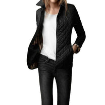 Women&#39;s Lightweight Quilted Button Closure Coat