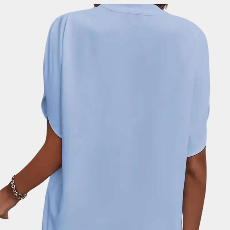 Women&#39;s Lightweight Viscose V-Neck Blouse