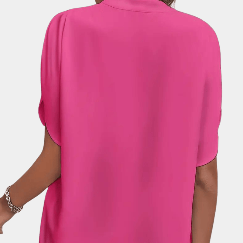 Women&#39;s Lightweight Viscose V-Neck Blouse