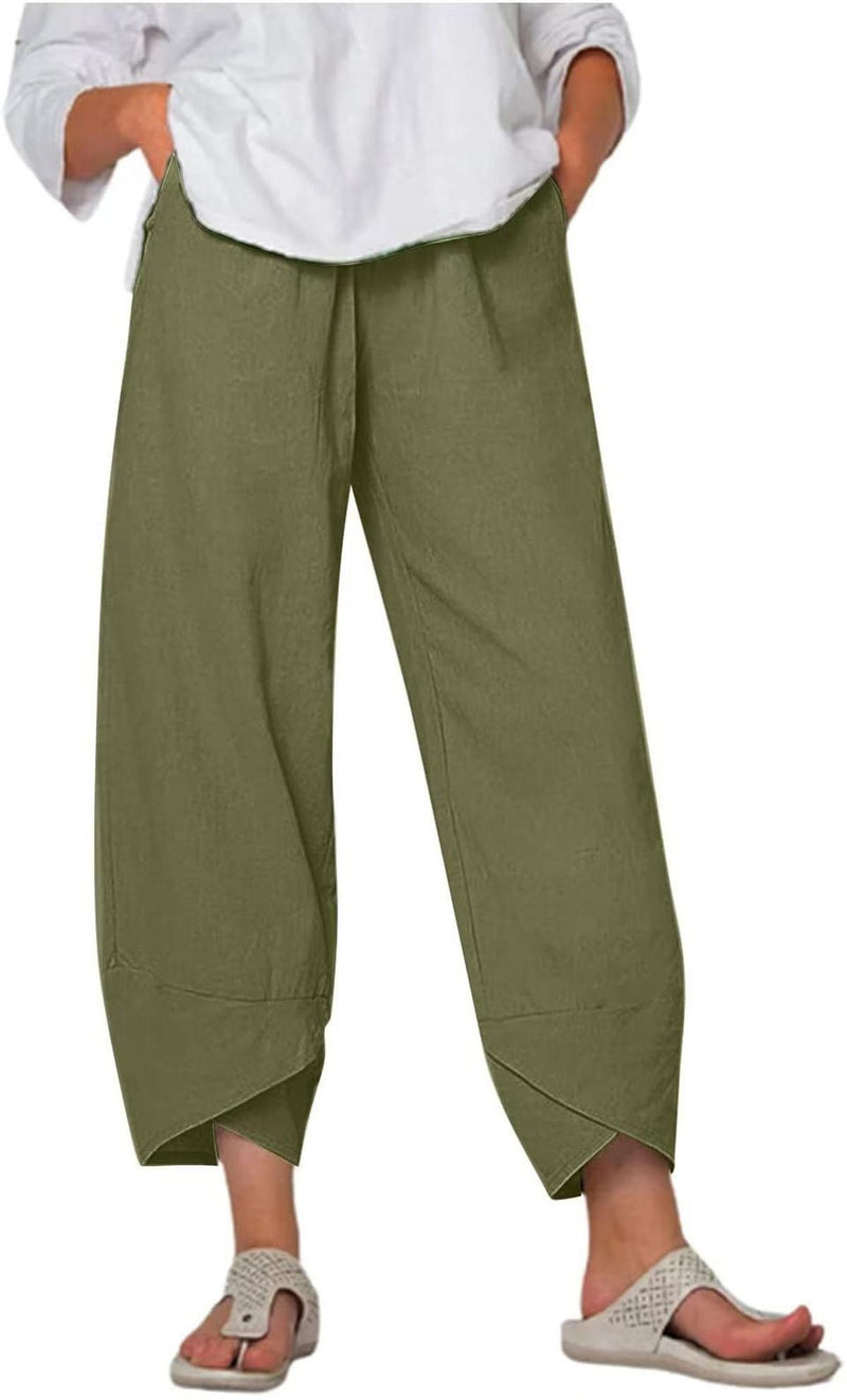 Women&#39;s Lightweight Wide Leg Cropped Culottes