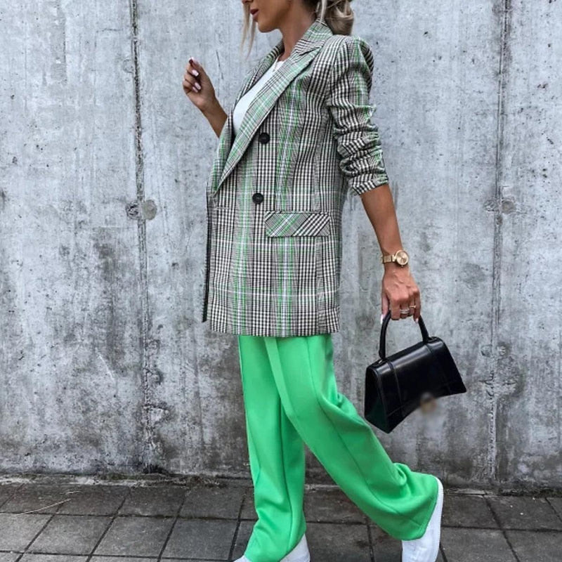 Women&#39;s Long Blazer Elegant Formal Jacket