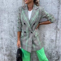 Women&#39;s Long Blazer Elegant Formal Jacket