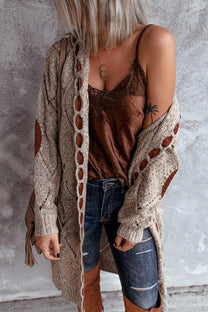 Women&#39;s Long Hooded Cardigan Sweater