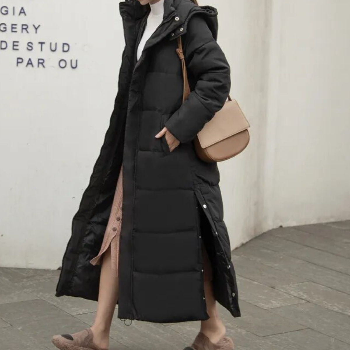Women&#39;s Long Quilted Winter Coat