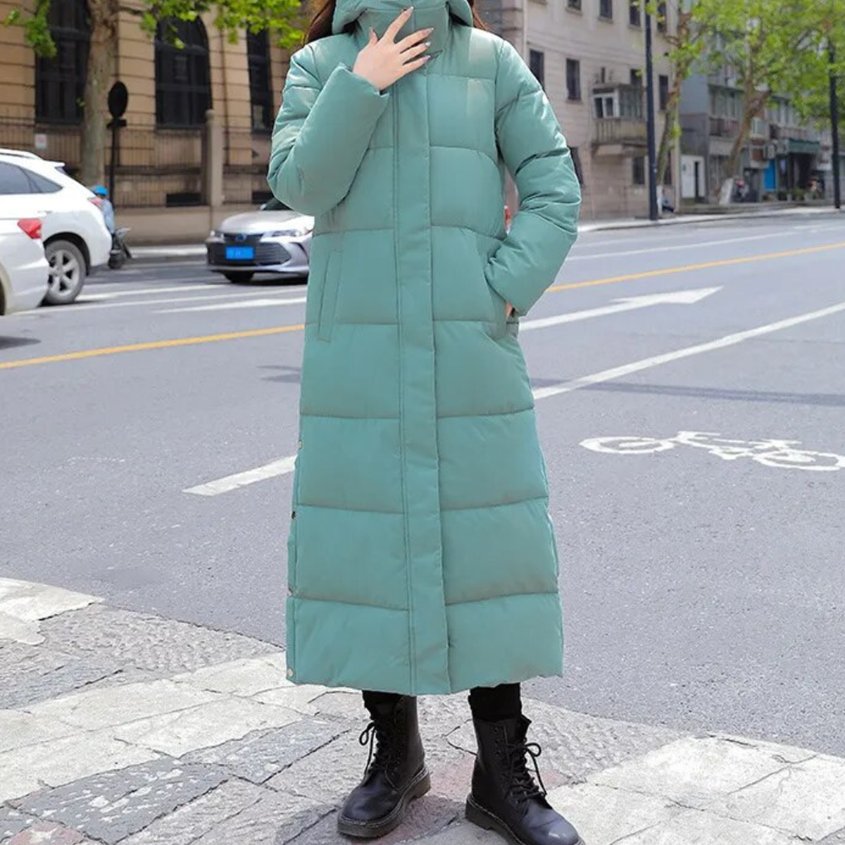 Women&#39;s Long Quilted Winter Coat