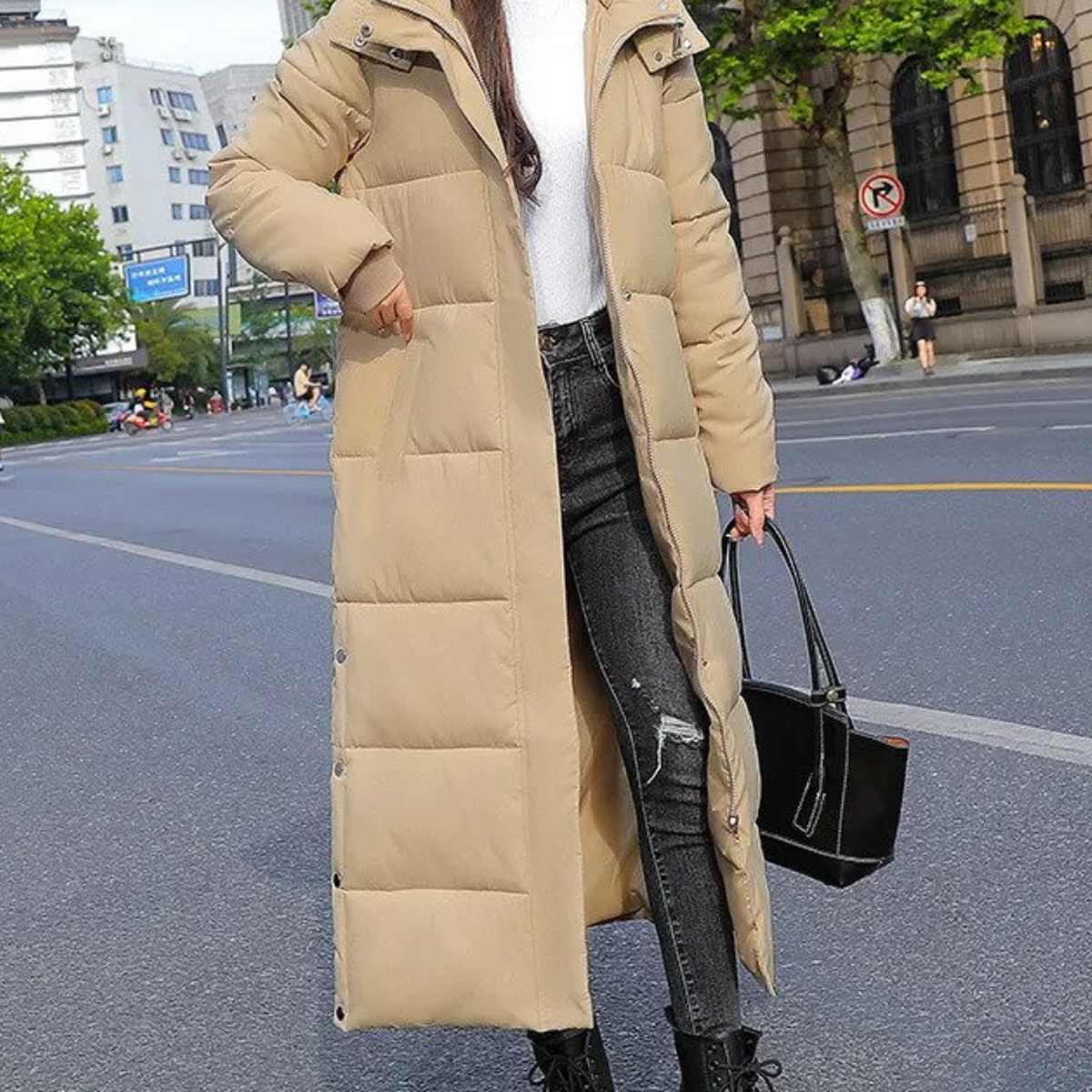 Women&#39;s Long Quilted Winter Coat