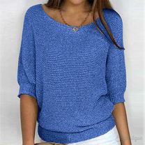 Women&#39;s Long-Sleeve Airy Knit Sweater
