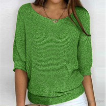 Women&#39;s Long-Sleeve Airy Knit Sweater