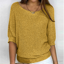 Women&#39;s Long-Sleeve Airy Knit Sweater