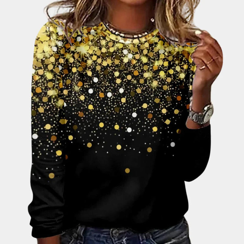 Women&#39;s Long Sleeve Blouse With Classic Collar