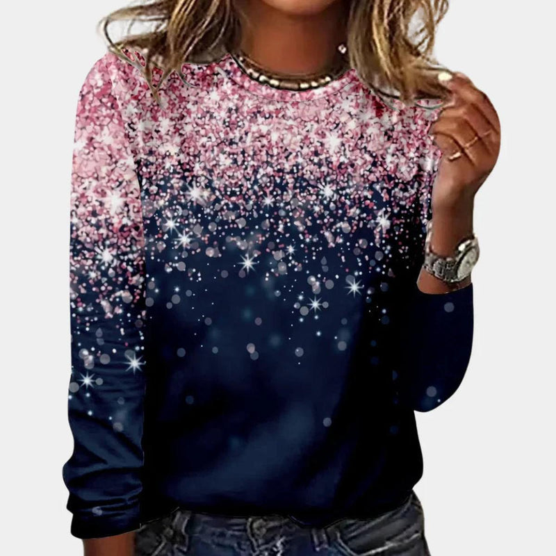Women&#39;s Long Sleeve Blouse With Classic Collar